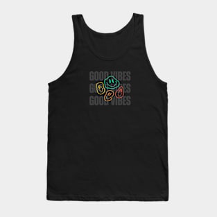 Black Minimalist Typography Tank Top